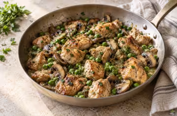 Hähnchen-Pilz-Pfanne