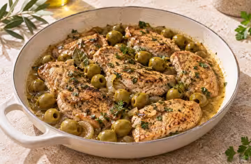 Pavo con aceitunas