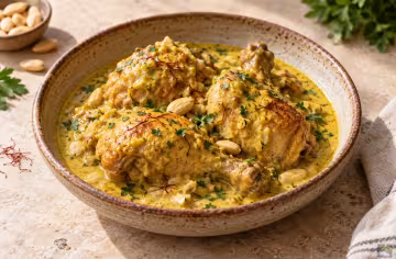 Pollo en pepitoria